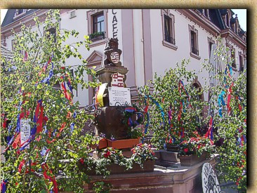 Der Brunnen auf dem Schlossplatz